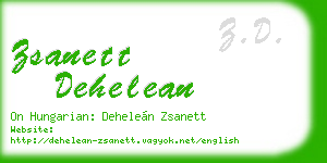 zsanett dehelean business card